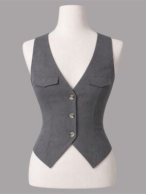 Lioness Cinco Fitted Vest in Slate